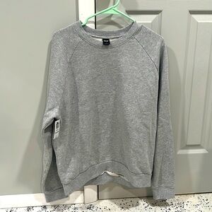 NWT Aritiza TNA Heather Chrome Pure BF Crewneck